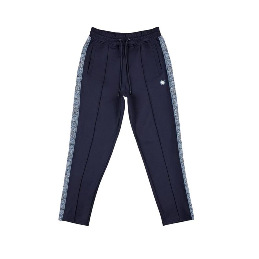 Pretty Green Mens Paisley Taped Slim Joggers / Navy